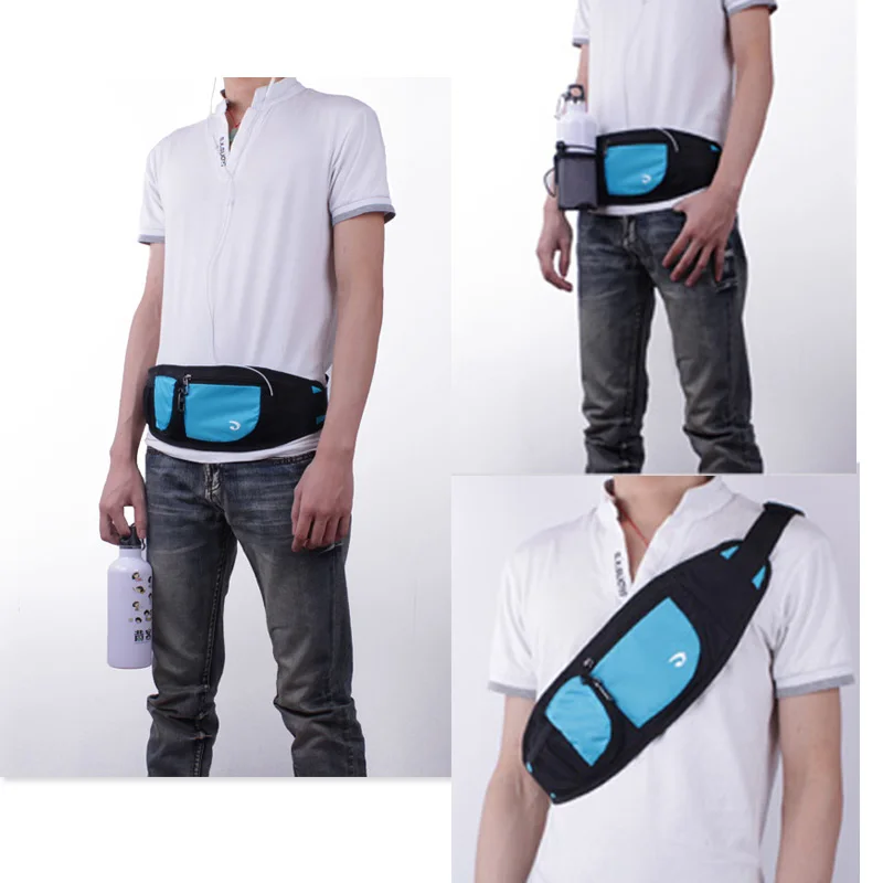 Унисекс нейлоновая дорожная сумка для бега поясная бутылка воды