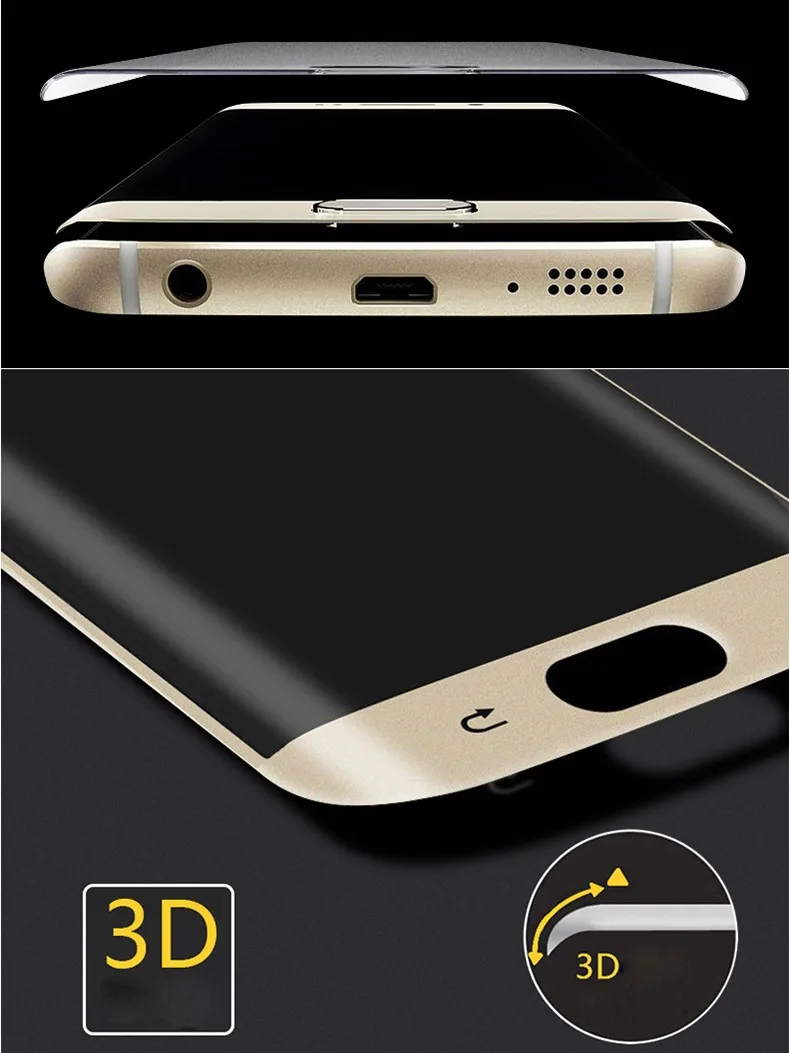 3D изогнутое закаленное стекло для samsung Galaxy S7 Edge Полное покрытие экрана Взрывозащищенная защитная пленка для экрана для samsung S7 Edge
