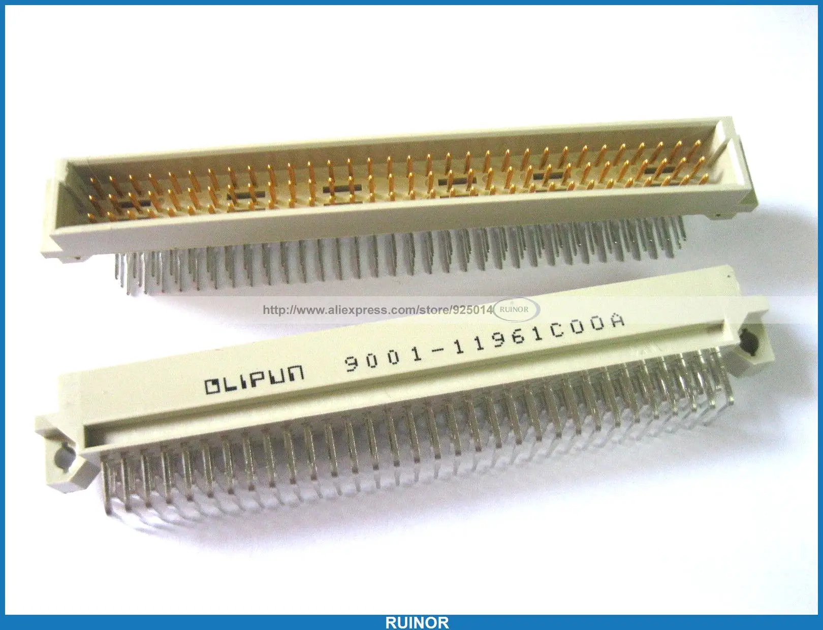 

10 Pcs 96 Pin Eurocard DIN Ccnnector Male Right Angle 3 Rows 32x3 Gold Plated