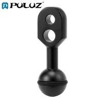 puluz 1 inch ball to ys head clip arm for action video camera light diving underwater ball head clamp adapter mount accessories