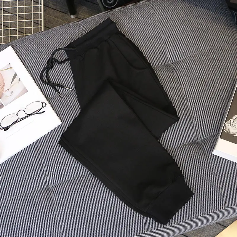 5xl размера плюс женские штаны для движения весна осень корейская версия свободные шаровары эластичный пояс повседневные женские брюки C1076