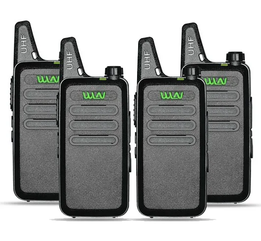 4pcs black 4 шт. BAOFENG WLN KD-C1 Дети Мини любительская радиостанция рация клип UHF400-470MHz HF трансивер Woki Toki USB зарядное устройство рация walkie talkie wln kd-c1 - Цвет: 4pcs black