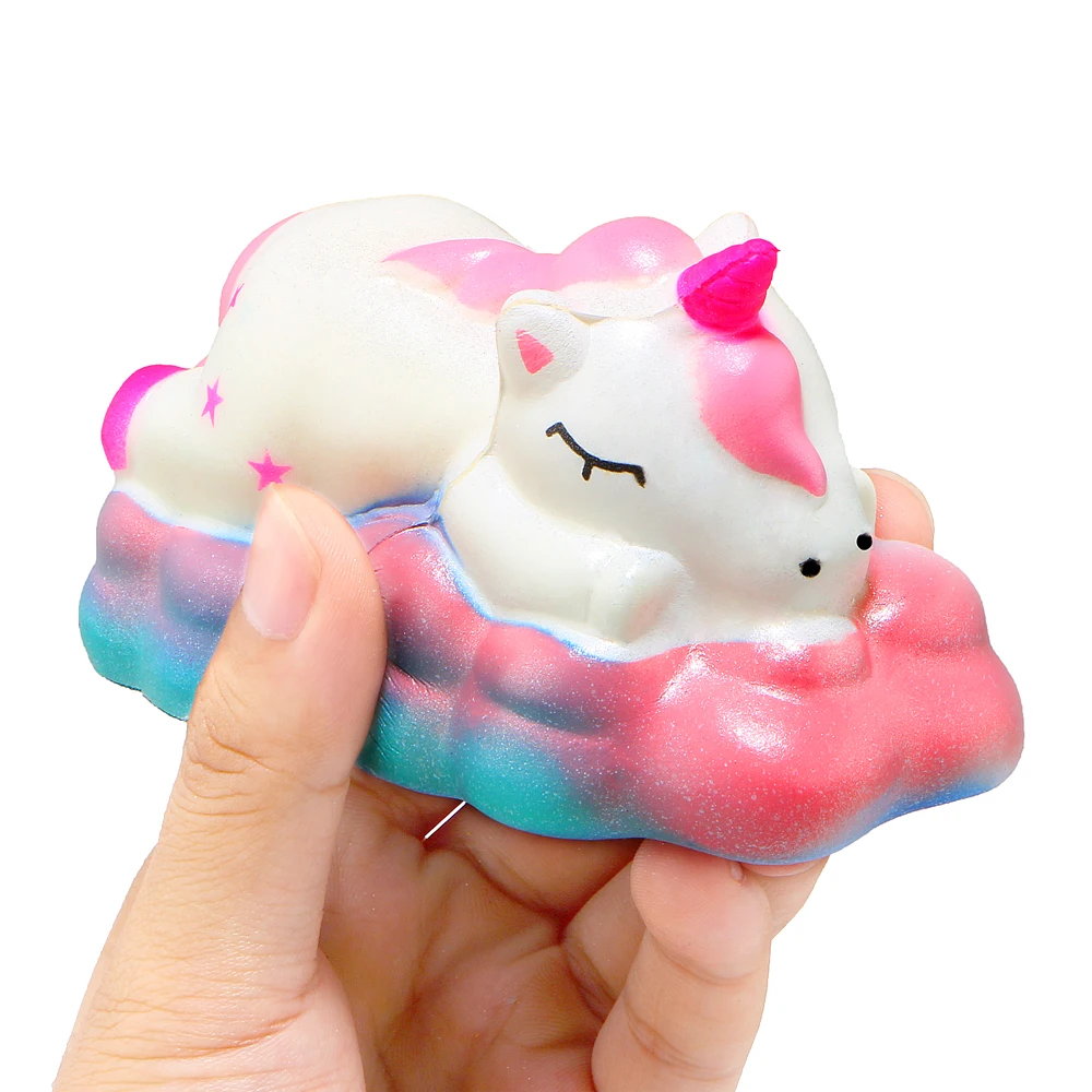 Симпатичные Galaxy Единорог мягкими красочные Squishies крем Ароматические замедлить