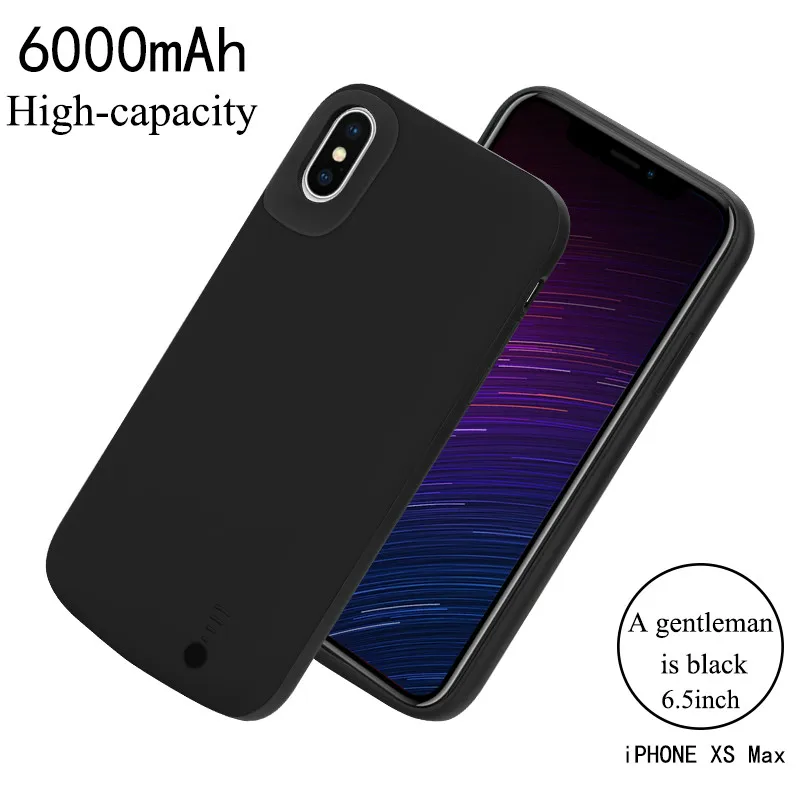 6000 мАч Внешний аккумулятор для iPhone Xs Max зарядное устройство Зарядка с аудио