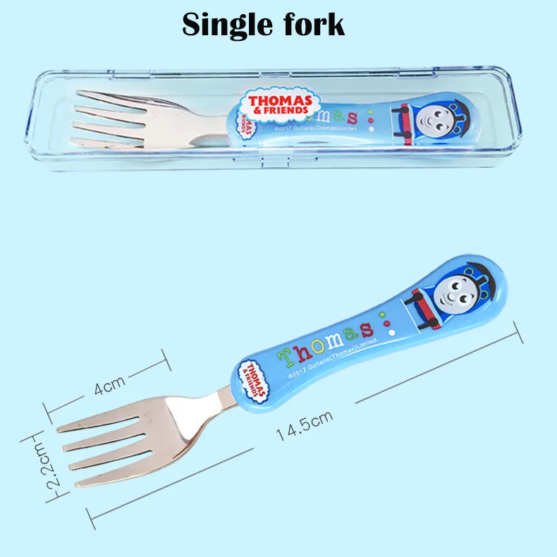 fork Thomas детская ложка, вилка, набор для кормления ребенка, ложка из нержавеющей стали, детская посуда для еды, Детские аксессуары для посуды - Цвет: fork