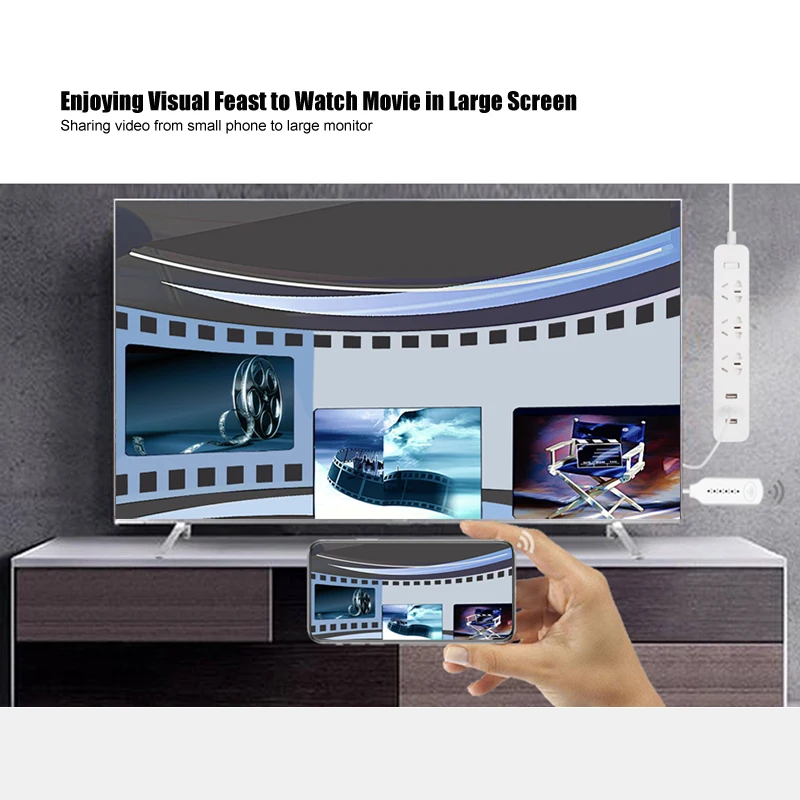 Беспроводной HDMI ТВ адаптер для MHL к Кабель беспроводной Wi Fi зеркальный литой