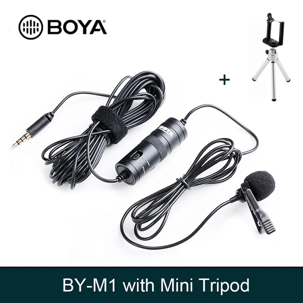BOYA BY M1 Lavalier конденсаторный микрофон для цифровых зеркальных камер Canon Nikon