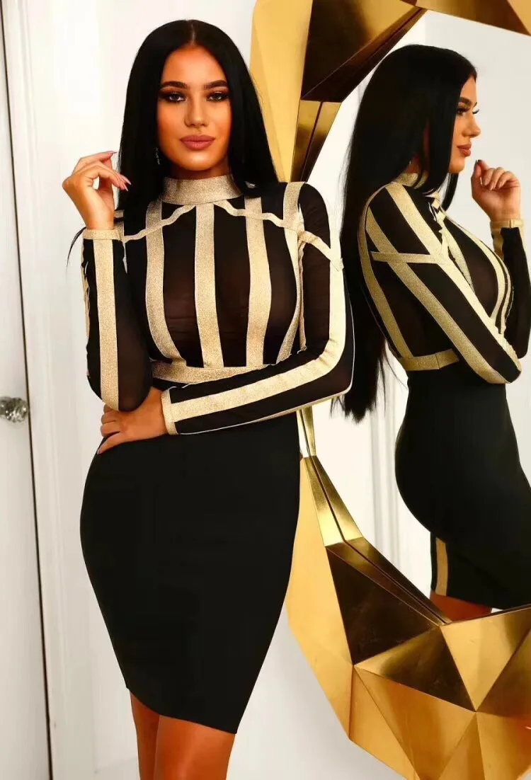Женское винтажное облегающее платье карандаш в полоску|bandage dress|business dressdresses business |