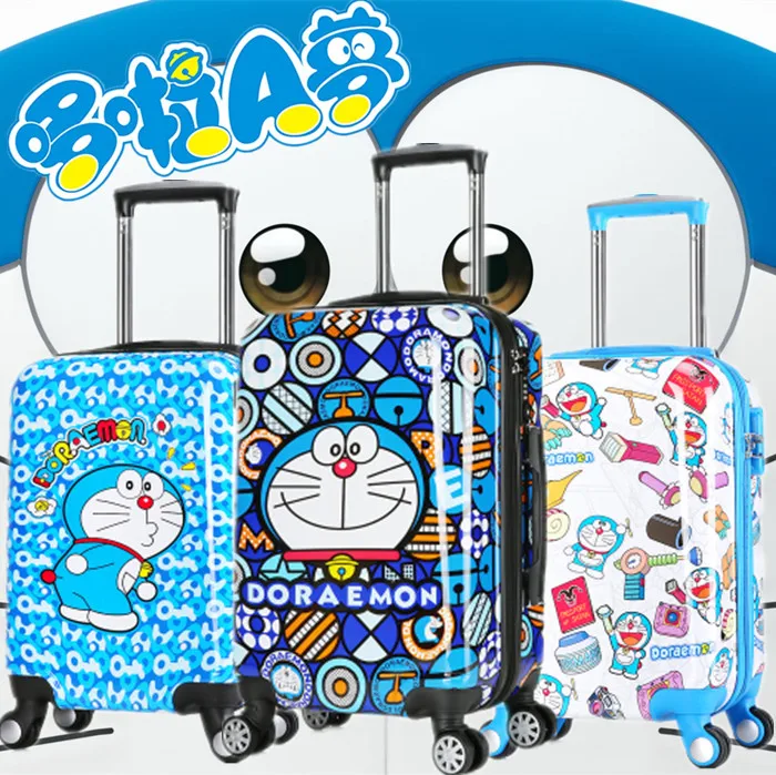 Дорожная сумка на колесиках Doraemon с жестким корпусом 18 дюймов 20 24 дюйма детский