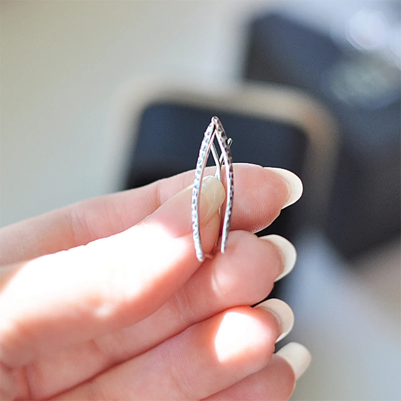 eManco Clip on Stud Earrings For Women Elegant 925 Sterling Silver Earring Pierced Fine Jewelry Drop Shipping | Украшения и