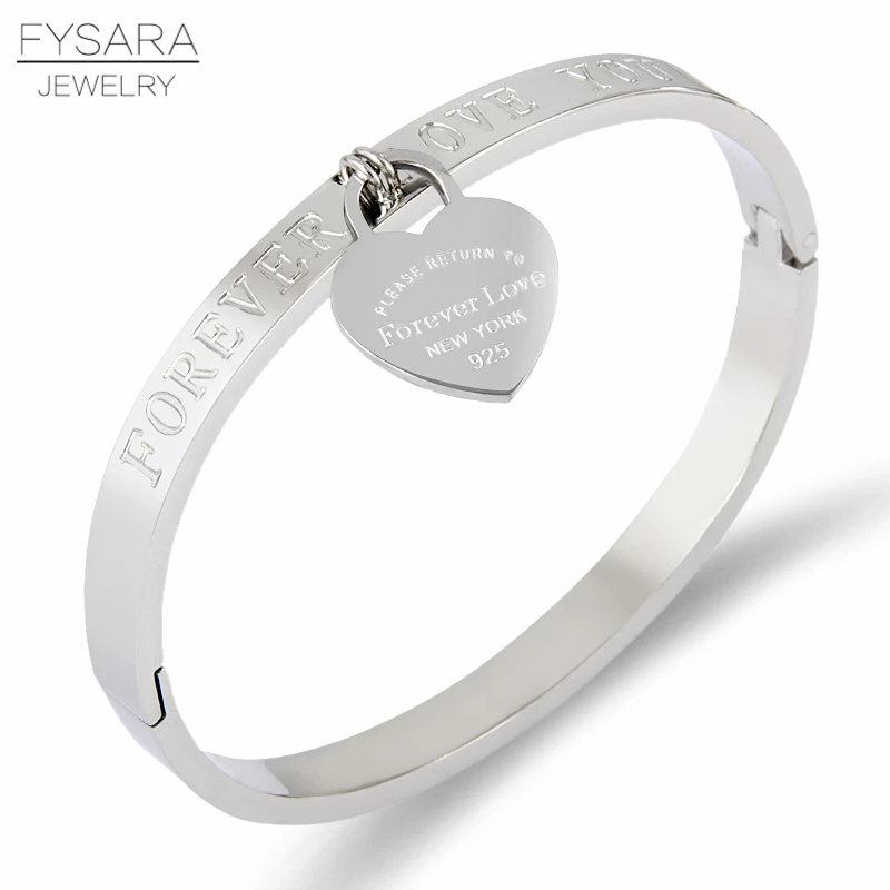 FYSARA роскошный бренд Pulseira браслет из нержавеющей стали и цвета розового золота