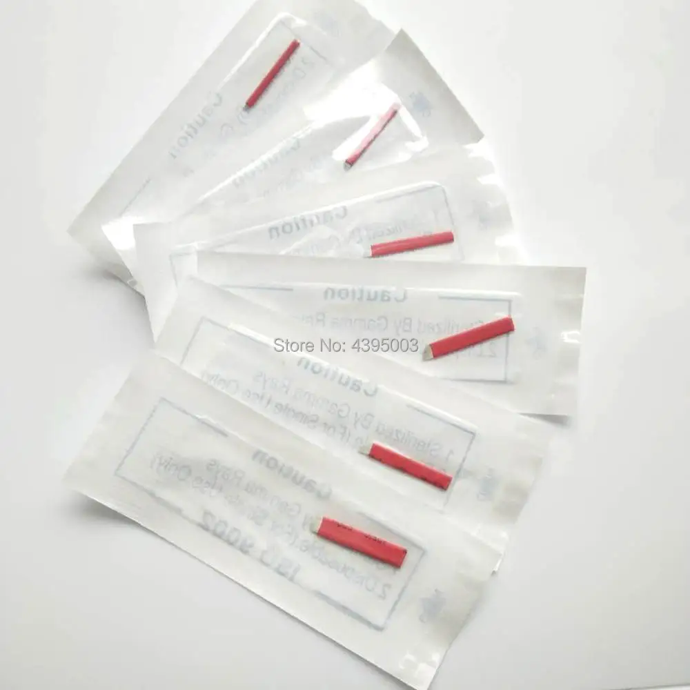 

50pcs/lot 0.18mm CF/U Shapes pin microblading needles blades Lamina Agulha Sobrancelha Tebori Microblading red Pontas Flex brow