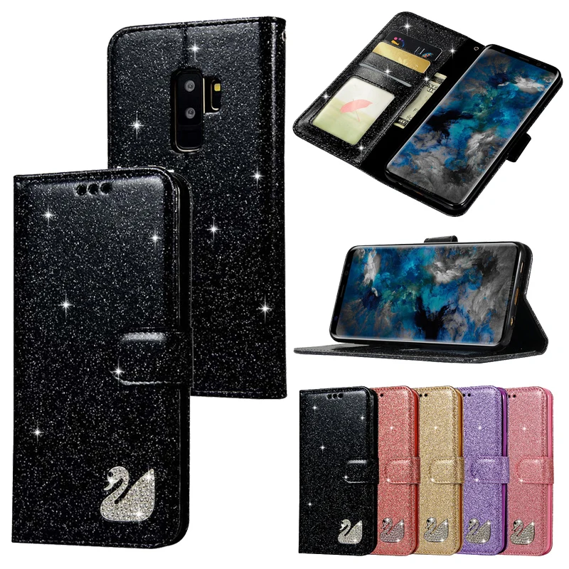 

S9 plus чехол для Samsung Galaxy S9 чехол новый кошелек блестящая модная задняя крышка для samsung galaxy s8 s9 plus s7 edge A5 2017 чехол