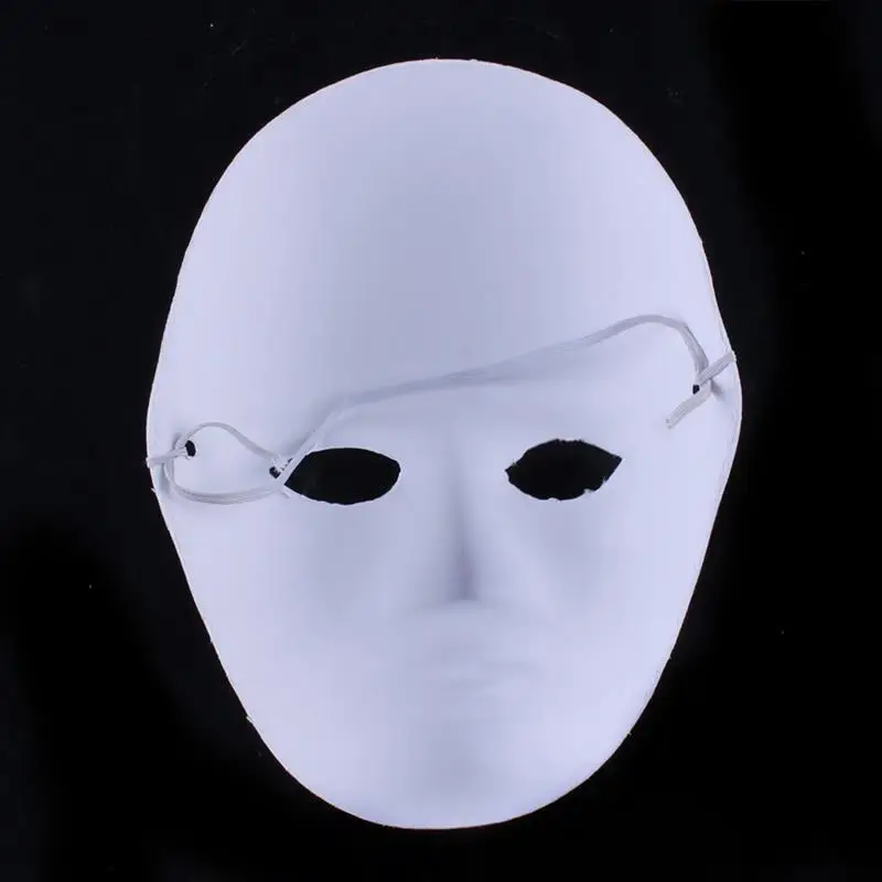 12PCS Party Masks Creative DIY Blank Painting White Masquerade For Costume | Дом и сад