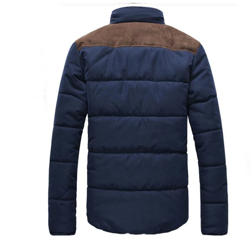 Vantiorango Men Coat New Winter Fashion Thick Stand Collar Pockets Chains Patchwork 3 Colors Overcoat LTT00080 | Мужская одежда