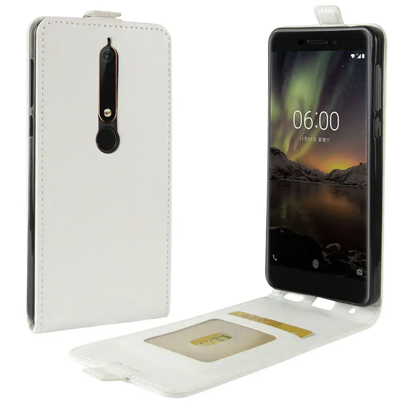 Кожаный чехол книжка WIERSS для Nokia 6 1 Plus 2018 2nd Gen TA 1054 кожаный в стиле ретро|case for