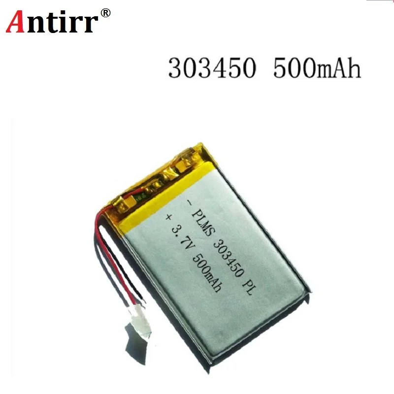 

3.7V 500mAh 303450 Lithium Polymer Li-Po Rechargeable Battery power For Mp3 MP4 MP5 GPS PSP mobile bluetooth