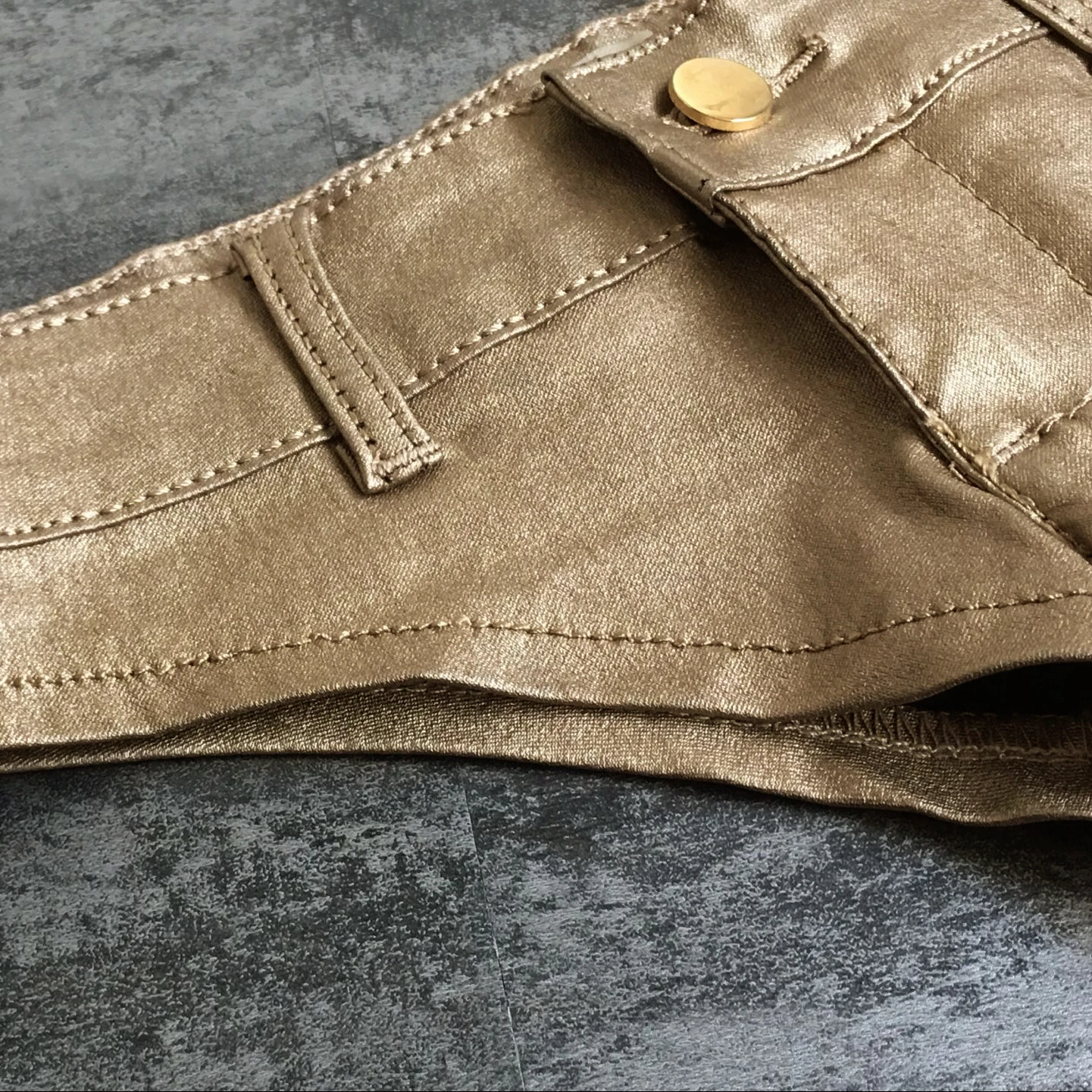 

YiQuanYiMei Coated PU Elastic Sexy & Club MINI Shorts Booty Shorts Micro Mini Jeans Cheeky Bikini Hot Short Pants Bottom Short