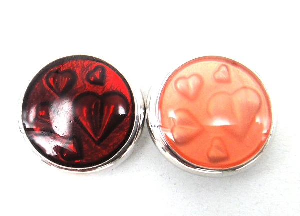 

MOODPC Free drop shipping hot selling 1.8-2cm alloy red heart enamel charm DIY button metal charms