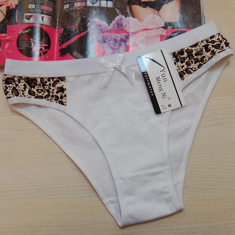 Акция леопардовый Хлопок бикини короткие женские трусики растягивающиеся