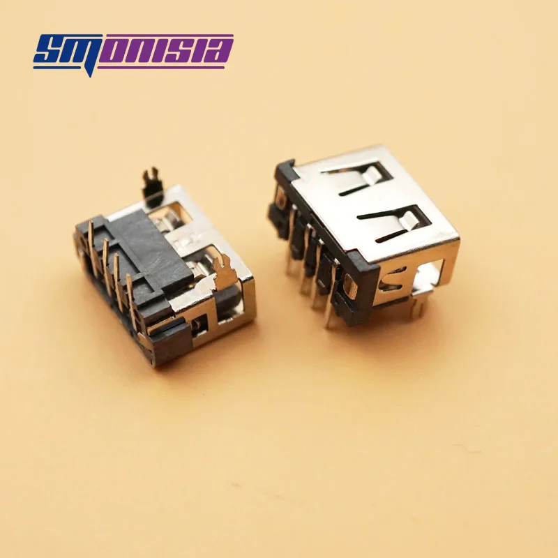 

1000pcs 10.0MM USB Socket AF Type foot patch / vertical curling / flat mouth / full patch 2.0 USB Female Jack Ports