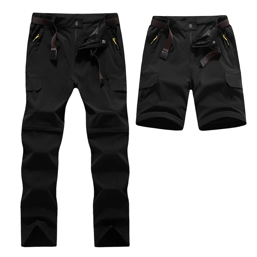 

Mountainskin Quick Dry Removable Pants Men's Women's Summer Outdoor Trousers Hiking Trekking Fishing Camping Solid Shorts VA207