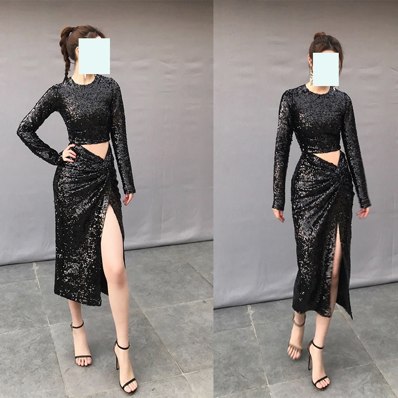 Сексуальные черные блестящие женские топы короткая блузка женская для вечеринки