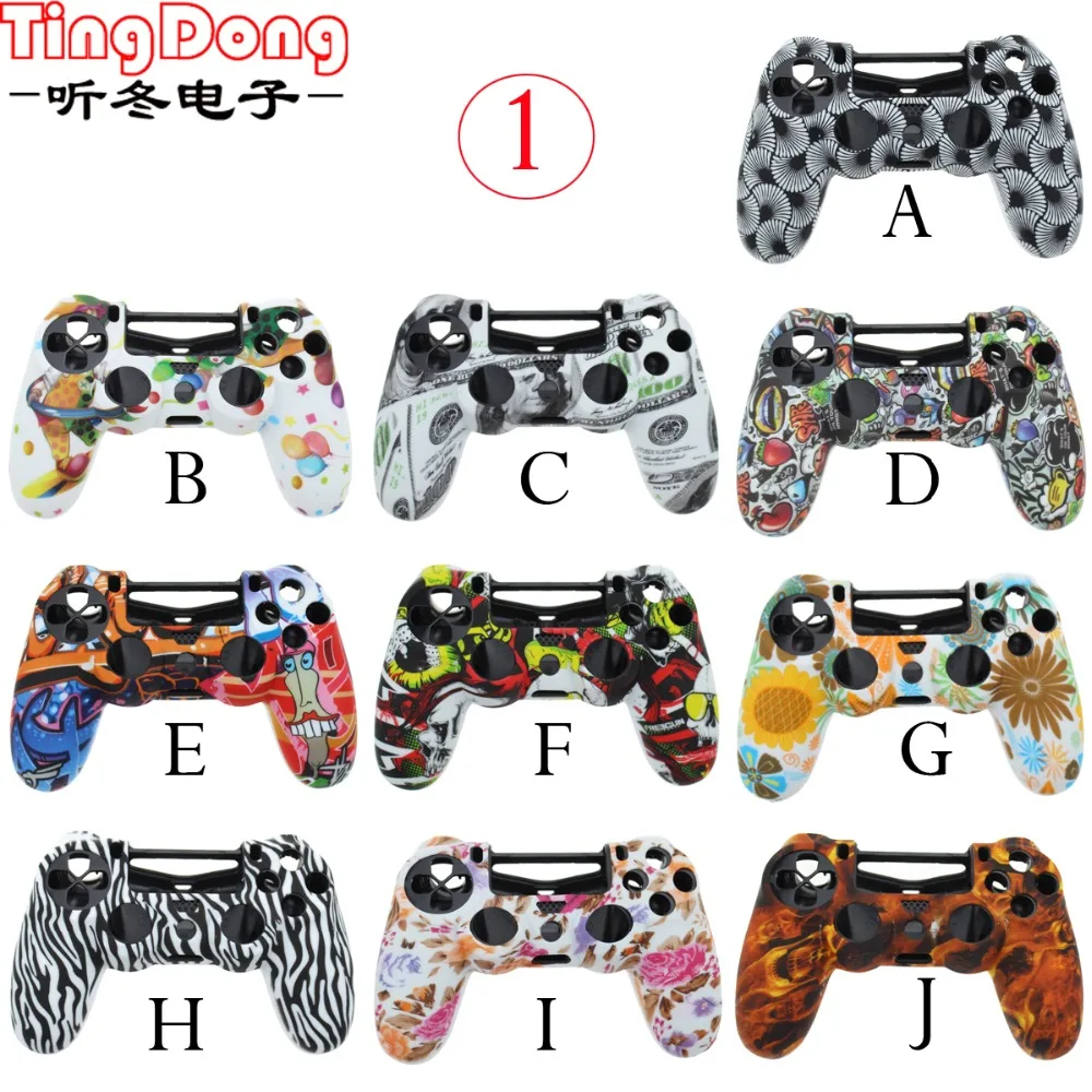 Tingdong 29 Цвета силиконовый чехол для sony Игровые приставки Dualshock 4 PS4 Slim Pro контроллер