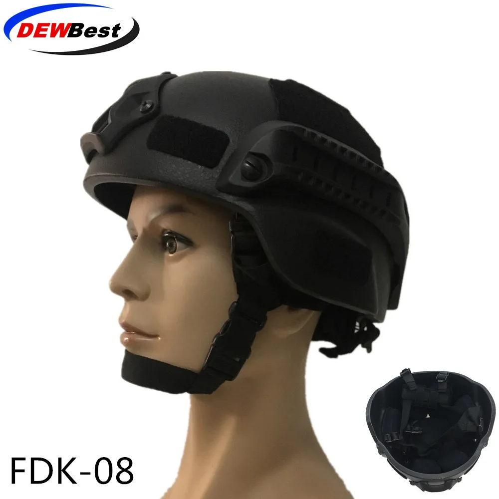 aramid helmet DEWBest баллистический ACH High Cut Тактический шлем пуленепробиваемый Быстрый арамидный безопасности NIJ уровень IIIA Военная армейская A-TACS - Цвет: aramid helmet