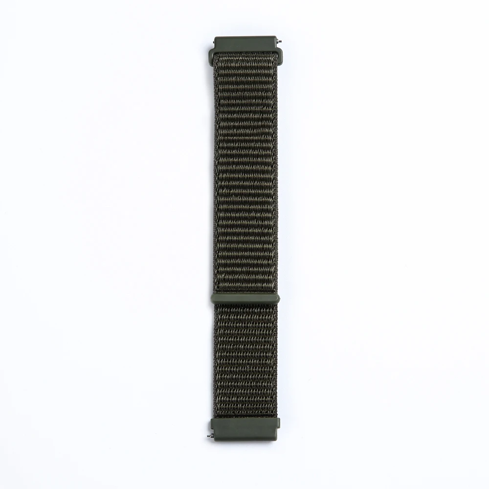 Cargo Khaki 22 мм ширина 20 мм цветной спортивный нейлоновый ремешок для samsung Galaxy Watch 42 мм 46 мм ремешок регулируемое закрытие нейлоновые Ремешки для наручных часов с булавками - Цвет ремешка: Cargo Khaki