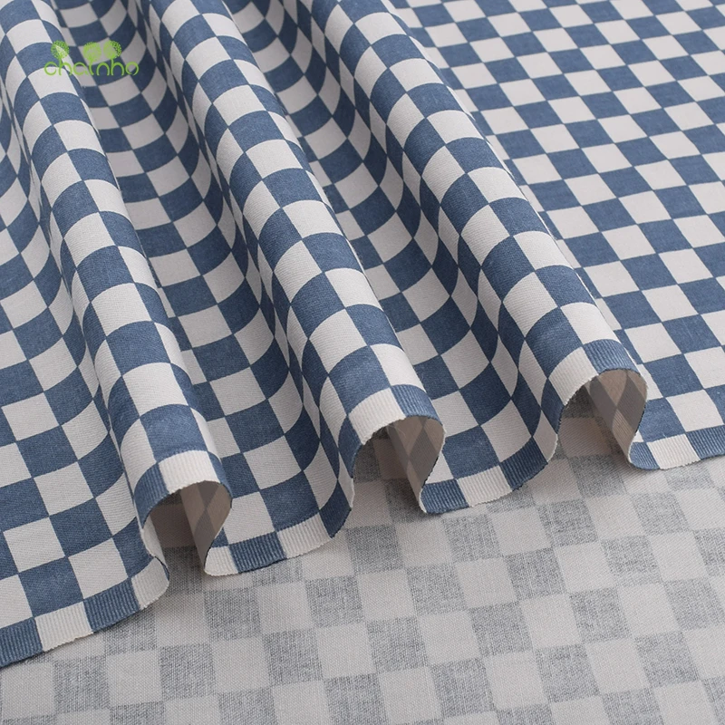 Chainho серая саржевая хлопковая ткань с мультяшным принтом для самостоятельного