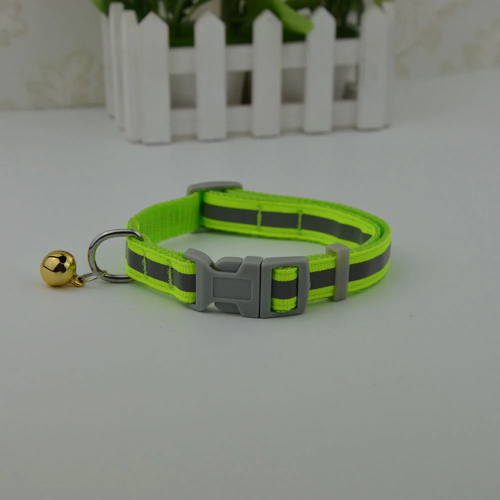 2 размера 6 цветов модный нейлоновый ошейник для собак Светоотражающий кошек и