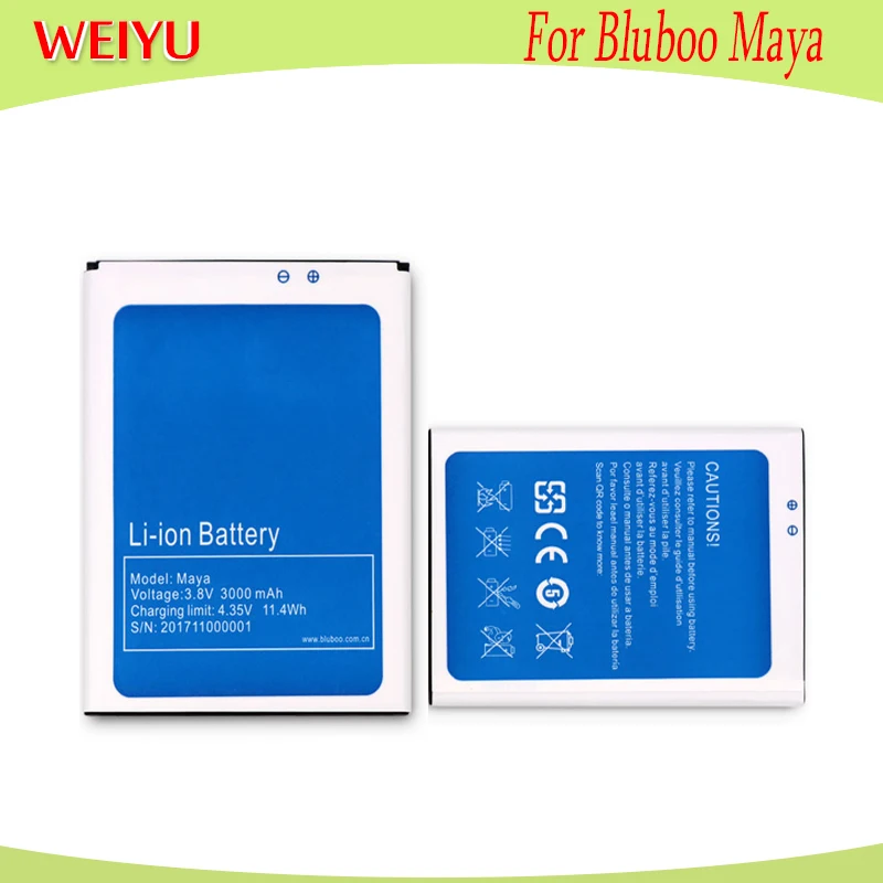 Аккумулятор WEIYU для Bluboo Maya 3 8 в 3000 мАч|Аккумуляторы мобильных телефонов| |