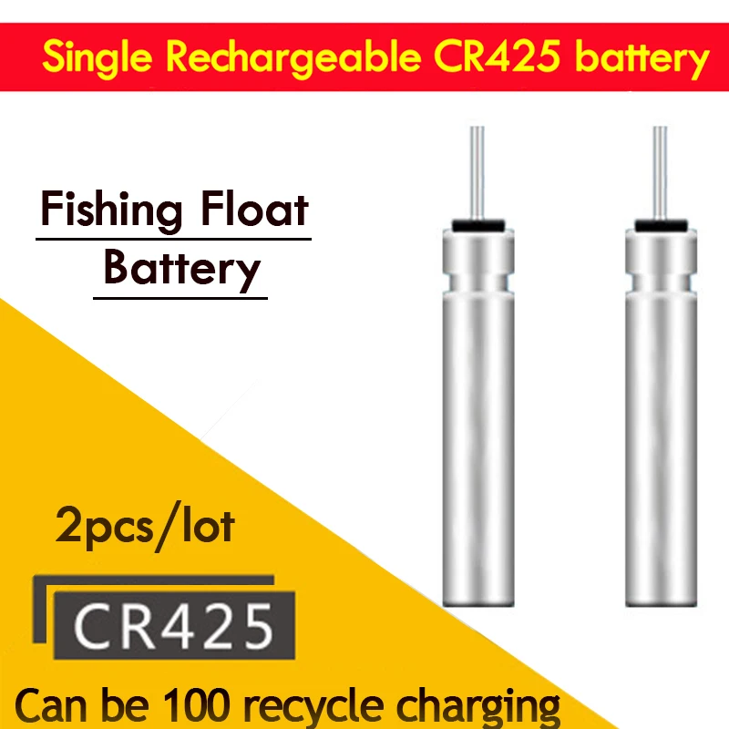 

2pcs/lot Rechargeable CR425 Fishing Floats Electric Float Battery Charged via Different Charger Devices ( Not Including USB )