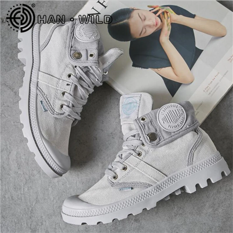 Ботильоны женские холщовые военные ботинки для пустыни обувь улицы армейские