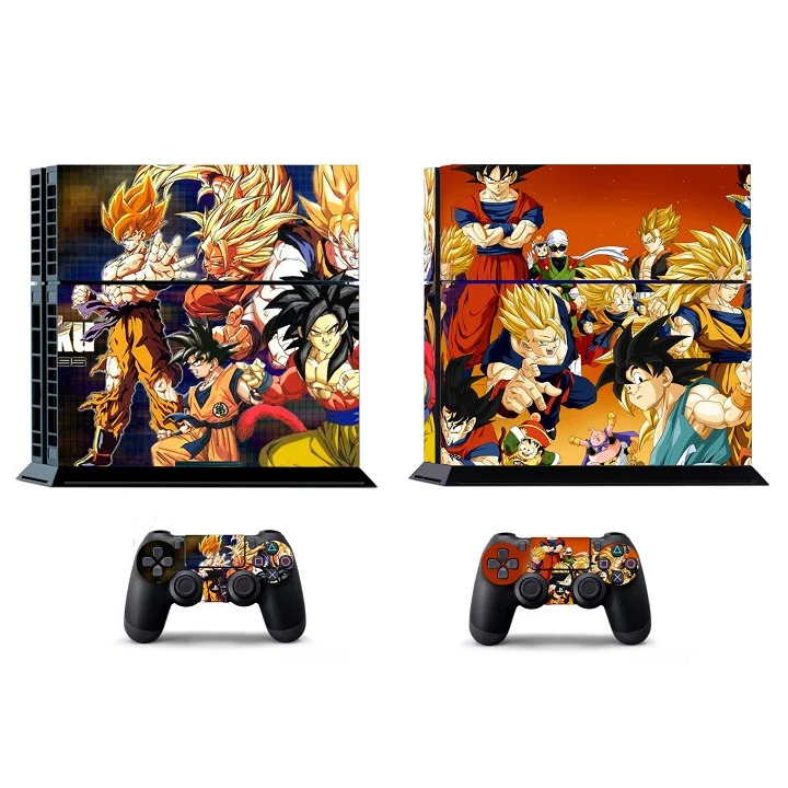 PS4-381 Dragon Ball Dragon Ball наклейка для PS4 PS4 стикер Vinly Кожа Наклейка для sony PS4 playstation 4 и 2 контроллера шкуры PS4 наклейка s - Цвет: PS4-381 Dragon Ball