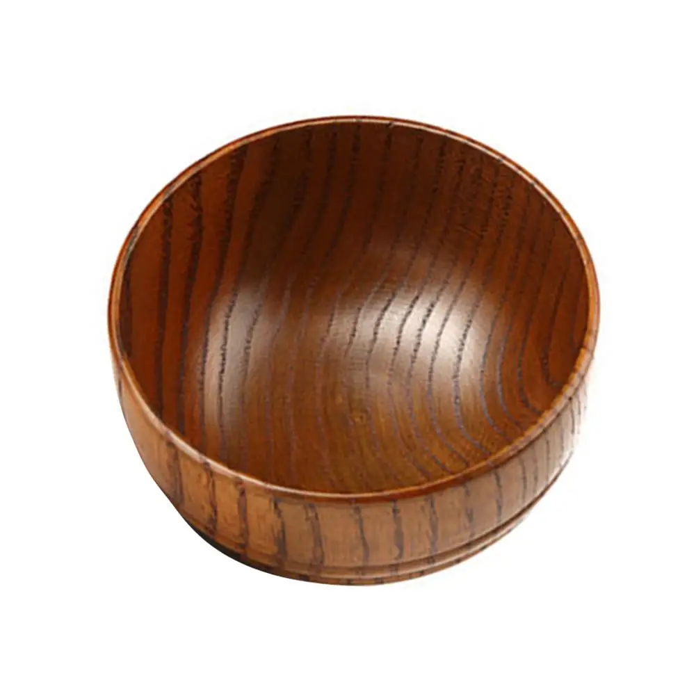 Классический китайский Стиль Strand деревянные миски посуда полосатый рисовая