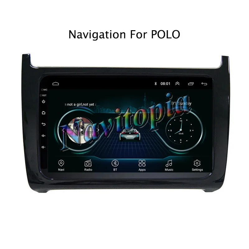 9 &quot2.5D Android 8 1 автомобильный DVD gps плеер для VW Polo 2011 2018 Автомагнитола стерео