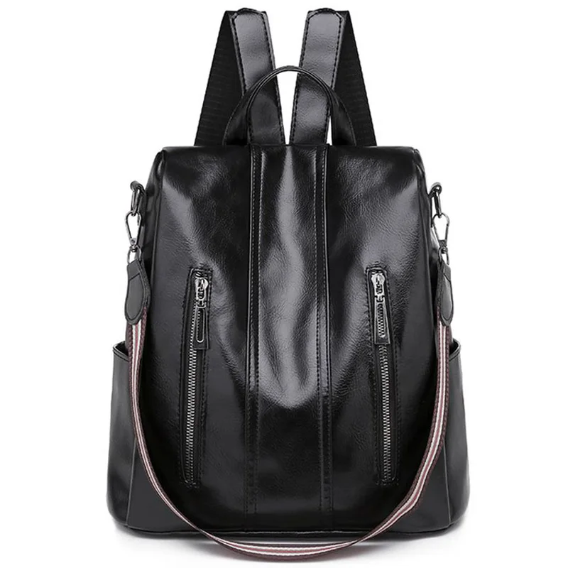 Повседневный Противоугонный рюкзак модный дикий открытый ПУ водонепроницаемый