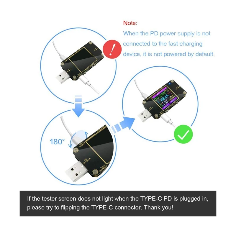 Usb Power Meter Tester Bluetooth Type-C Current And Voltage Monitor Pd Battery Capacity Digital Co | Электроника