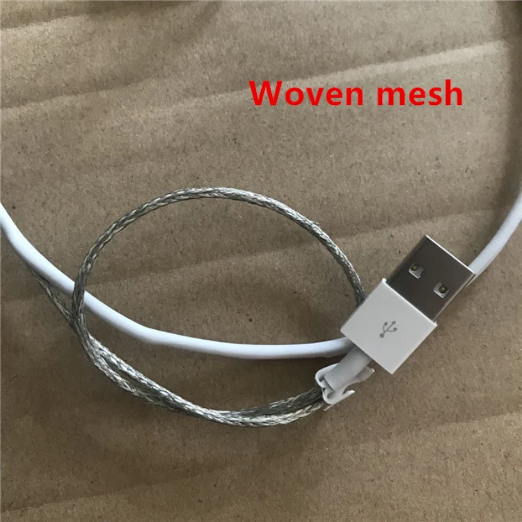 10 шт. высококачественный металлический плетеный кабель OD 3,0 мм 1 м/3 фута USB кабель для синхронизации данных зарядное устройство для iPhone X 8 7 plus 6s 5s с новой упаковкой