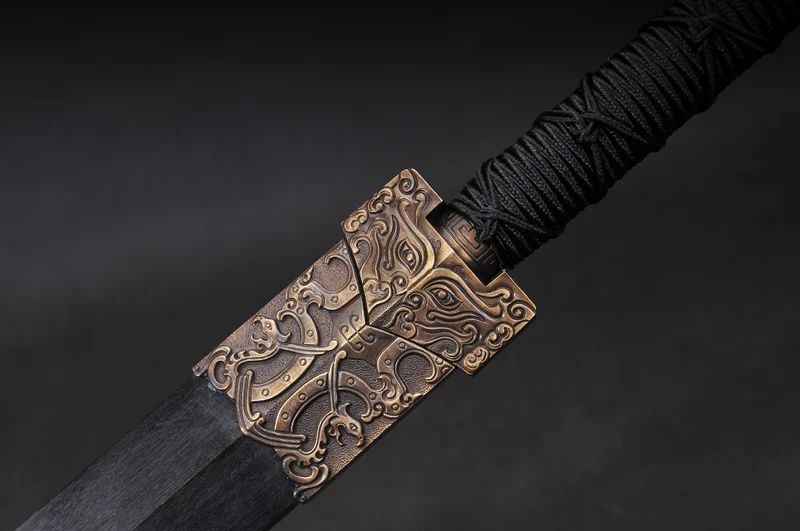 Hand-made китайский меч династии Хань Прямой отвал T10 Сталь полностью ручной работы Размер в сложенном и воды закаленной& ручная полировка коллекция меч