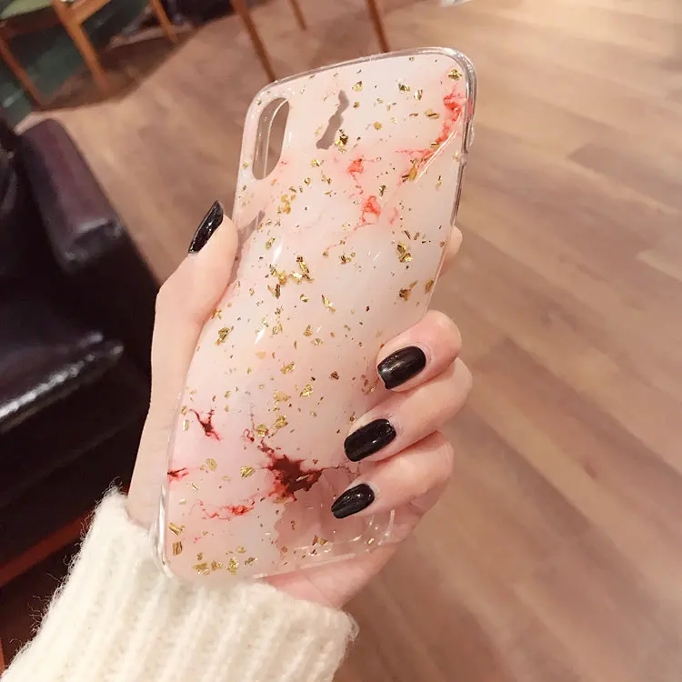 Роскошный чехол Kerzzil из фольги и мрамора для iphone 6 S X 7 8 Plus модные крутые