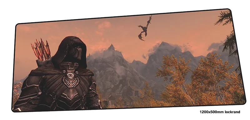 Игровой коврик для мыши skyrim лидер продаж ноутбука 120x50 см игровой самый дешевый