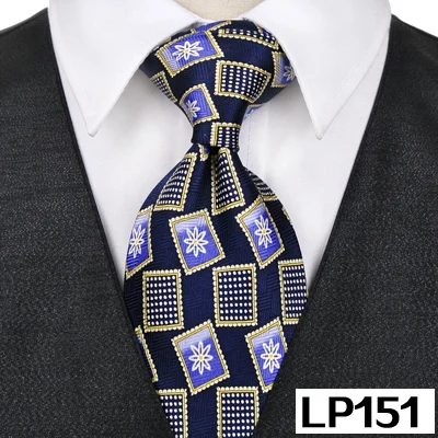 LP151 Классические разноцветные мужские галстуки с геометрическим рисунком Пейсли, шелк,, уникальные, ручная работа - Цвет: LP151