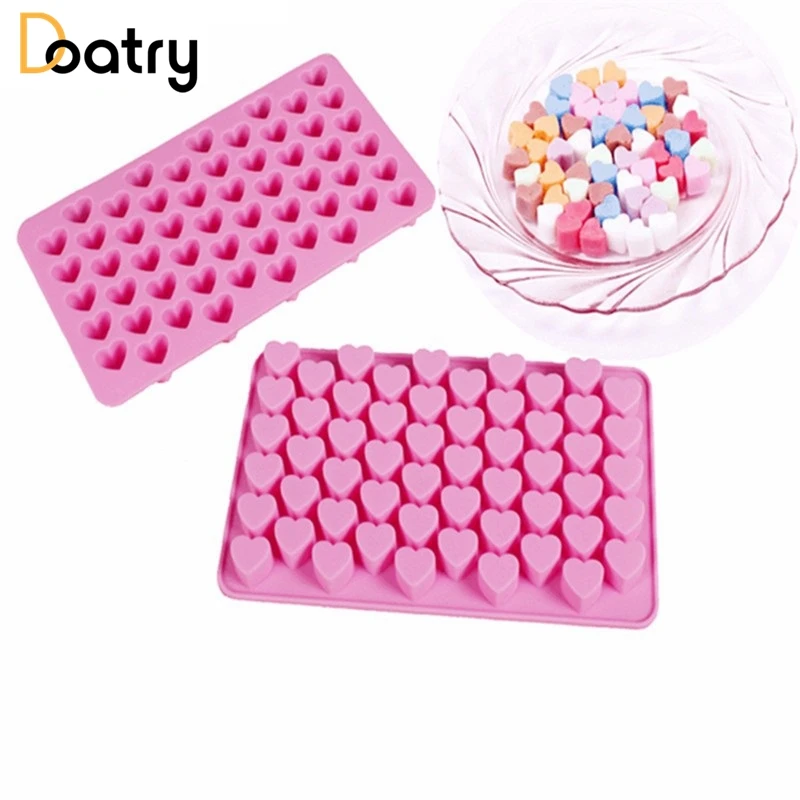 Силиконовая мини форма для торта Doatry 55 отверстий шоколада Fondant желе печенья кексы