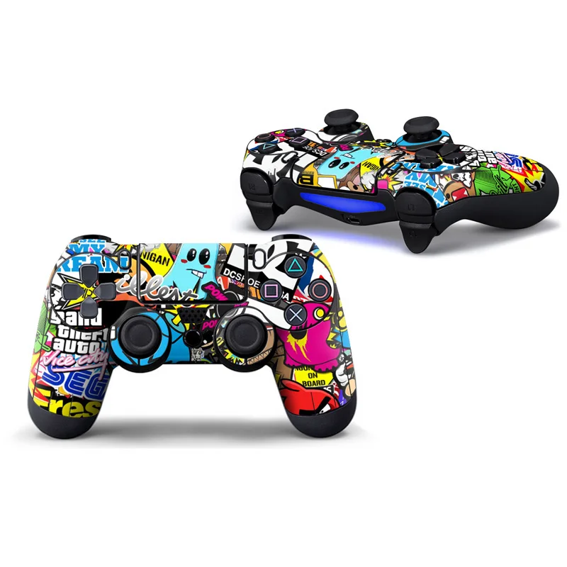 Мультяшная Виниловая наклейка для sony Playstation 4 контроллер Защитная крышка наклейка для PS4 Геймпад наклейка аксессуары