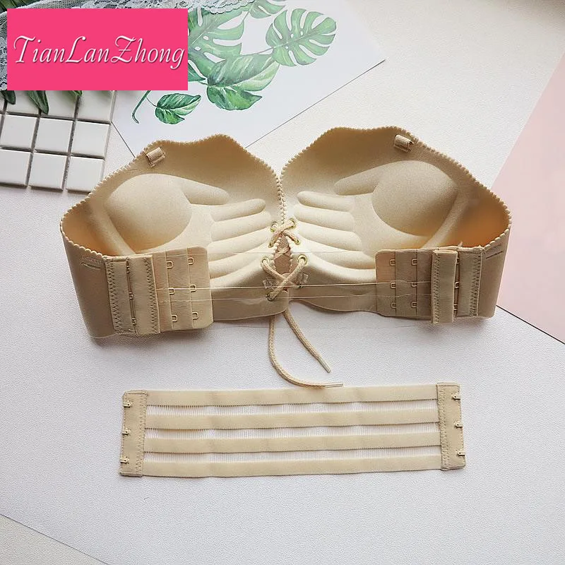 50 PCS Sexy Women Shell Shape Invisible Push Up Seamless Sexy Wire Fly Bra Underwear Bralette Lingerie Sujetador