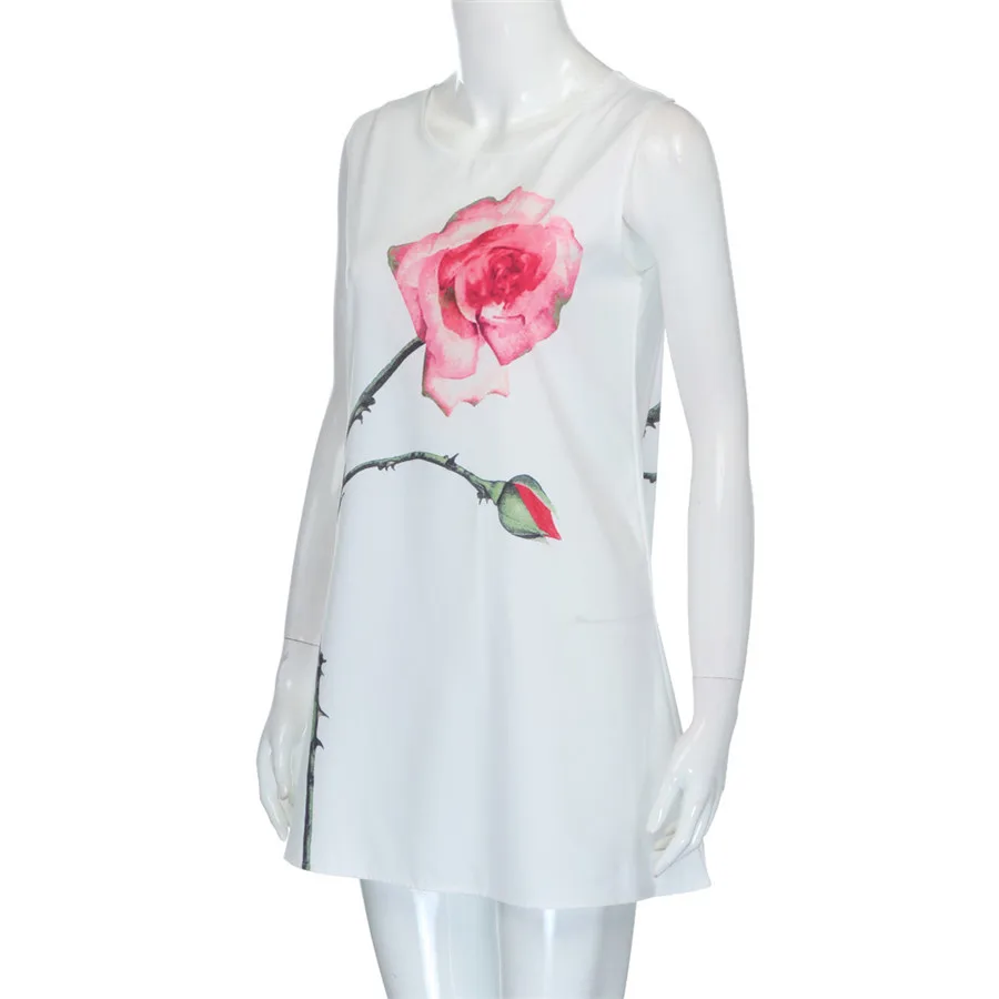 Новый стиль Ретро бохо женское летнее пляжное Короткое мини-платье без рукавов с