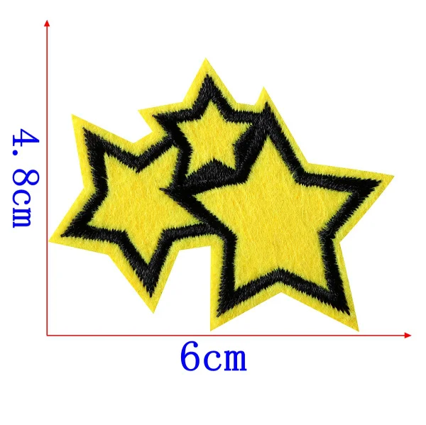 1 piece 1 шт. нашивки железные Пришивные Щепка Золотая Звезда вышивка мотив аппликация Одежда Дети Женщины DIY Наклейка на одежду Свадебная вечеринка - Цвет: 1 piece
